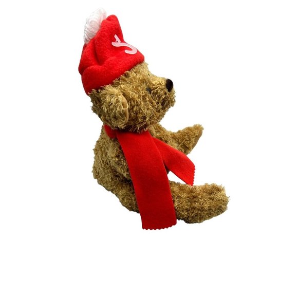 American Greeting Christmas Bear Puppet Card Holder 13" Soft Plush Animal - Picture 4 of 10